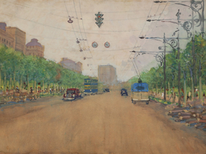 Александр Михайлович Герасимов - Москва. Улица Горького