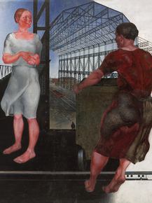 Дейнека Александр Александрович - На стройке новых цехов, 1926