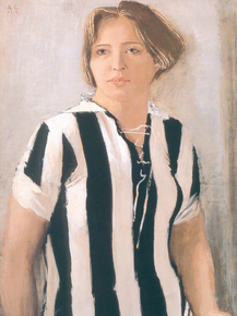 Самохвалов Александр Николаевич - Девушка в футболке, 1932 Самохвалов Александр Николаевич - Девушка в футболке, 1932