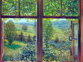 Юон Константин Федорович - Open Window. Ligachevo