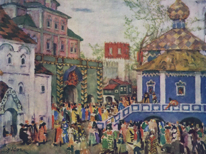 Юон Константин Федорович - Stage design for Mussorgsky's opera Boris Godunov