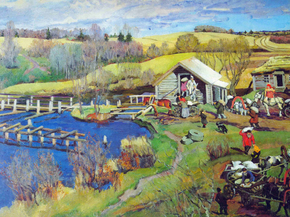 Юон Константин Федорович - The Mill. October. Ligachevo