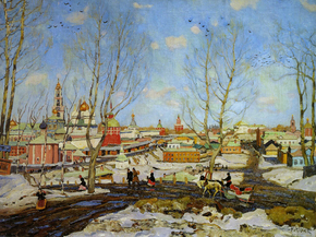 Юон Константин Федорович - The Troitse-Sergiyev Monastery in spring