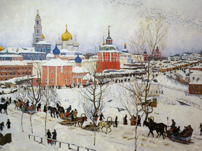 Юон Константин Федорович - The Troitse-Sergiyev Monastery in winter