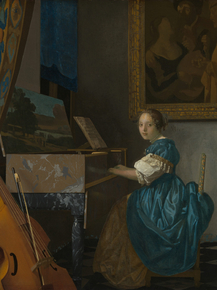 Jan Vermeer | Ян Вермеер - Дама, сидящая за вирджиналем