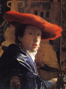 Jan Vermeer | Ян Вермеер - Женщина в красной шляпе