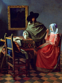 Jan Vermeer | Ян Вермеер - Бокал вина