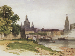 Shishkin Ivan | Шишкин Иван - Дрезден. Мост Августа
