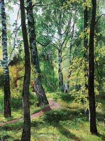 Shishkin Ivan | Шишкин Иван - Лиственный лес. Этюд.