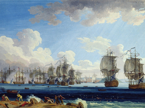 Jakob Hackert | Хаккерт Якоб - The Battle of Chesma on the 5th July 1770