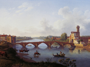 Jakob Hackert | Хаккерт Якоб - Der Ponte a Mare in Pisa (Toskana)