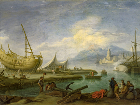 Jakob Hackert | Хаккерт Якоб - Coastal Landscape