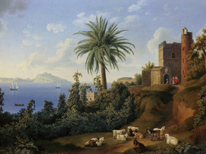 Jakob Hackert | Хаккерт Якоб - Blick vom Posillipo auf die Insel Capri
