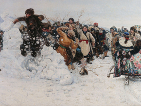Суриков Василий - Взятие снежного городка, 1891