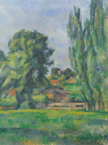 Cezanne Paul | Сезанн Поль - Пейзаж с тополями