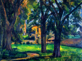 Cezanne Paul | Сезанн Поль - Каштаны и хозяйственные постройки в Жа де Буффан