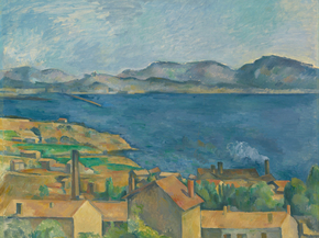 Cezanne Paul | Сезанн Поль - Вид на залив в Марселе со стороны Эстака