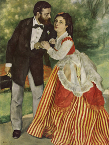 Pierr - Auguste Renoir | Ренуар Пьер - Портрет супругов Сислей