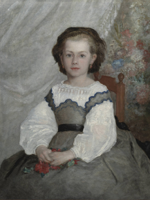 Pierr - Auguste Renoir | Ренуар Пьер - Портрет мадемуазель Ромен Ланко