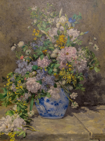 Pierr - Auguste Renoir | Ренуар Пьер - Натюрморт с большой цветочной вазой