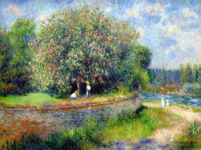 Pierr - Auguste Renoir | Ренуар Пьер - Каштан в цвету