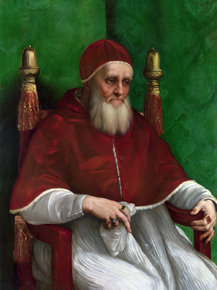 Raffaello Santi | Рафаэль Санти - Портрет Папы Юлиуса II