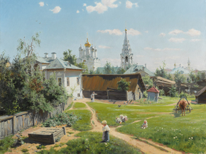 Polenov Vasily | Поленов Василий - Московский дворик, 1878