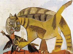 Pablo Picasso | Пабло Пикассо - Кот пожирающий птицу