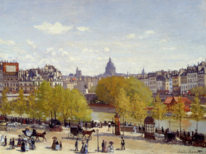 Monet Claude | Клод Моне - Пристань Лувра Париж
