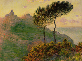 Monet Claude | Клод Моне - Церковь в Варенгевиле в полдень