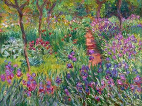 Monet Claude | Клод Моне - Сад с ирисами в Гиверни