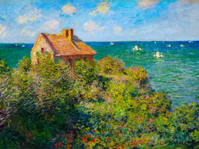 Monet Claude | Клод Моне - Рыбацкий дом в Варенгевиле
