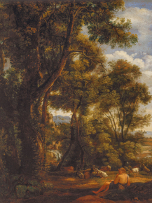 Claude Lorrain | Лоррен Клод - Пейзаж с погонщиком гусей и гусями
