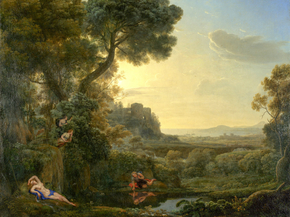 Claude Lorrain | Лоррен Клод - Пейзаж с Нарциссом и Эхо