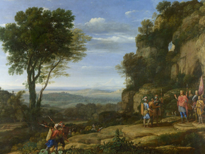 Claude Lorrain | Лоррен Клод - Пейзаж с Давидом у могилы Эдалема