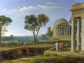 Claude Lorrain | Лоррен Клод - Пейзаж с Аэносом в Делосе