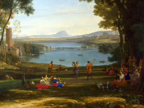 Claude Lorrain | Лоррен Клод - Пейзаж со свадьбой Исаака и Ребекки