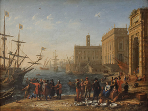 Claude Lorrain - Harbour Scene | Лоррен Клод