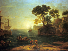 Claude Lorrain - Arrival of Aeneas in Italy, the Dawn of the Roman Empire | Лоррен Клод