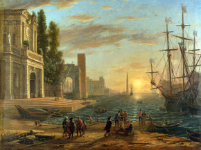 Claude Lorrain - A Seaport, 1639 | Лоррен Клод
