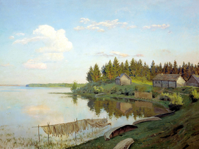 Isaac Levitan | Исаак Левитан - На озере, 1893