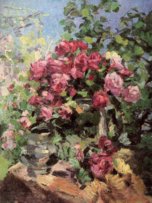 Korovin Konstantin | Коровин Константин - Розы, 1917