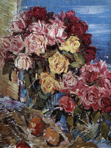 Korovin Konstantin | Коровин Константин - Розы на фоне моря, 1930 Korovin Konstantin | Коровин Константин - Розы на фоне моря, 1930