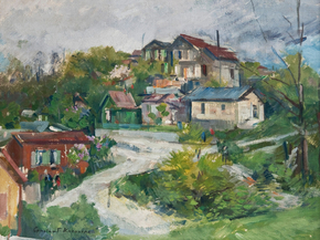 Korovin Konstantin | Коровин Константин - Вид на деревню