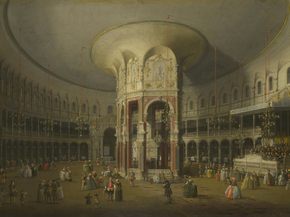 Canaletto | Каналетто - Лондон. Интерьер ротонды в Ранелах Canaletto | Каналетто - Лондон. Интерьер ротонды в Ранелах