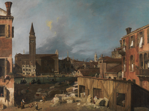 Canaletto - Venice Campo San Vidal and Santa Maria della Carita | Каналетто