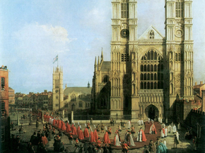 Canaletto - Procession of the Knights of the Bath | Каналетто
