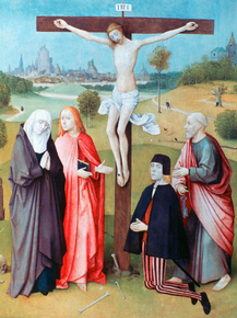 Jheronimus Bosch | Иероним Босх - Распятие с донатором