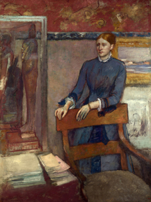 Edgar Degas | Дега Эдгар - Хелен Руарт в кабинете ее отца