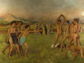 Edgar Degas | Дега Эдгар - Упражняющиеся юные спартанцы